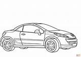 Peugeot Coloring 206 Cc Pages Main Supercoloring Drawing Skip Categories Transport Cars sketch template