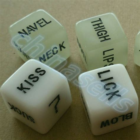 50pairs Noctilucent Sexy Couple Dice 16mm Luminous Fun Board Game Sexy