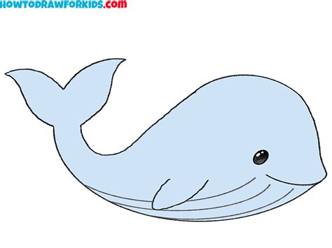 draw  blue whale easy drawing tutorial  kids