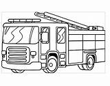 Fire Truck Coloring Pages Printable Sheet Firetruck Kids Color Print Children Onlinecoloringpages sketch template