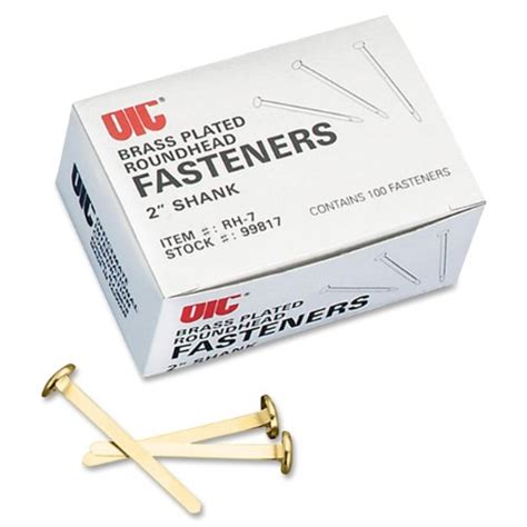 acco brass paper fasteners  plated  box  fastenersbox  mookeq