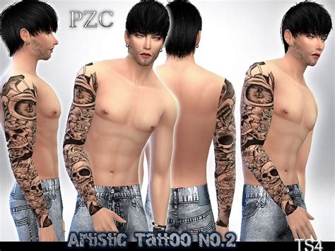 Artistic Sleeve Tattoo No 2 The Sims 4 Catalog