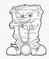 Spongebob Rapper Ghetto sketch template