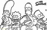 Simpsons Characters Pages Coloring Getcolorings sketch template