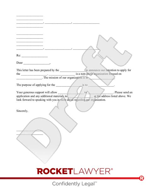 letter  intent  grant   profit rocket lawyer