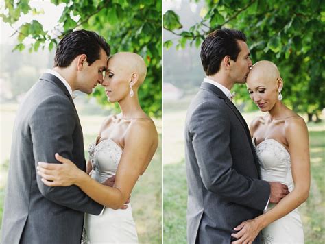 bald is beautiful wedding at camp korey popsugar love and sex