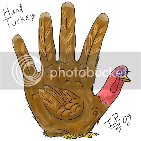 How To Draw A Turkey Using Your Hand Warehouse Of Ideas