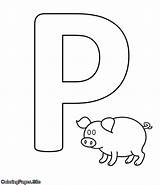 Letter Coloring Drawing Alphabet Kids sketch template