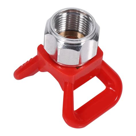 red  airless paint spray sprayer gun tip guard nozzle seat replacement universal tool  pump