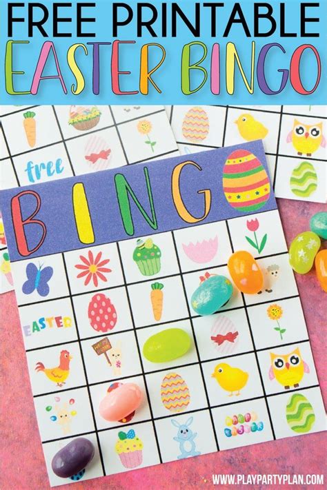 printable easter bingo game  works great  preschool