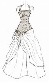 Dress Drawing Sketches Prom Fashion Drawings Dresses Clothes Easy Designs Deviantart Draw Designing Cute Pages Coloring Remstar Upon Sketch Pencil sketch template
