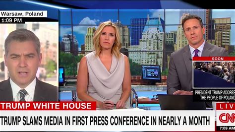 cnn fires back at trump s ‘fake news conference in poland