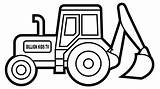 Digger Excavator Tractor Backhoe Sheets Templates Tonka Malvorlagen Bagger Ausmalbilder sketch template