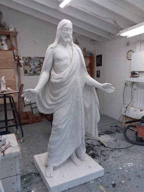custom made 6 feet tall jesus sculpture by roxana casillas sculpting