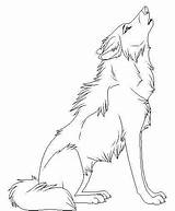 Coloring Pages Wolf Drawings Howling Anime Animal Printable Kids Print Cartoon Choose Board sketch template