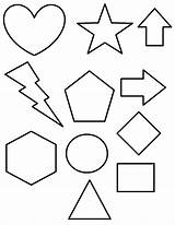 Coloring Shapes Pages Printable sketch template