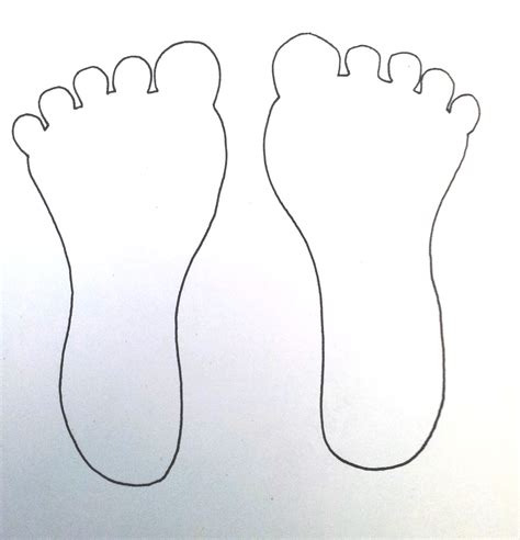 feet template clipartsco