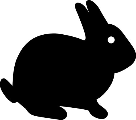 sitting rabbit svg png icon    onlinewebfontscom