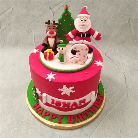 Christmas Theme Birthday Cake Order Custom Cakes In Bangalore