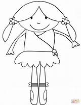 Ballerina Coloring Pages Cartoon Girl Ballet Giselle Cute Line Openclipart Kids Folklorico Print Printable Color Everfreecoloring Sketch Getcolorings Template Neo sketch template