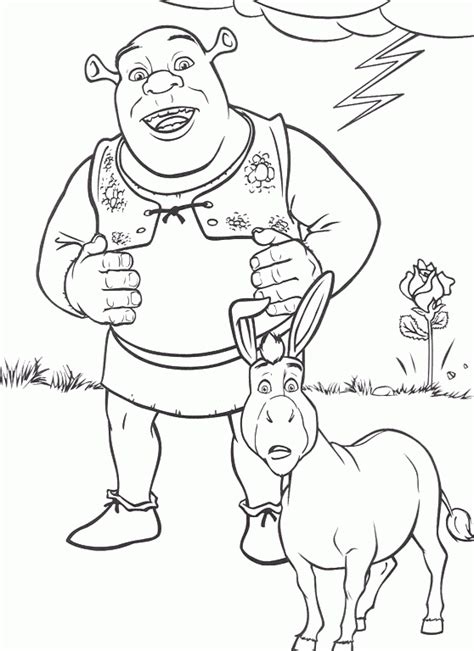 donkey face coloring page