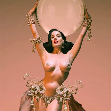 burlesque goddess dita von teese nude topless and sexy