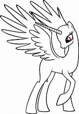 Mlp Princess Pony Base Little Template Alicorn Drawing Bases Coloring Pages Drawings Body Deviantart Blank Female Draw Sketch Paint Equestria sketch template