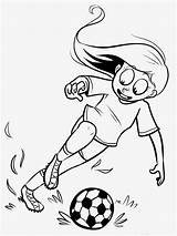 Girl Coloring Pages Realistic Soccer Player Getcolorings sketch template