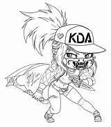 Deviantart Akali Lineart Kda Drawing Comm Experiment Favourites Tools Own Digital Add sketch template
