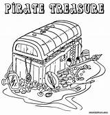 Coloring Pirate Treasure Pages Popular Getdrawings Getcolorings sketch template