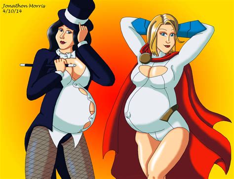 [request] Pregnant Zatanna And Powergirl By Jam4077 On Deviantart