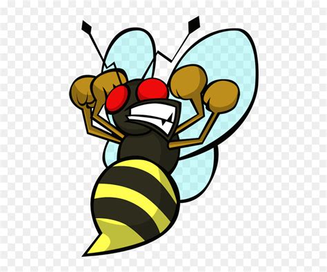 transparent bees clipart bee angry png png  vhv