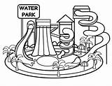 Coloring Waterpark Clipartmag Caillou Sketch Clipground sketch template