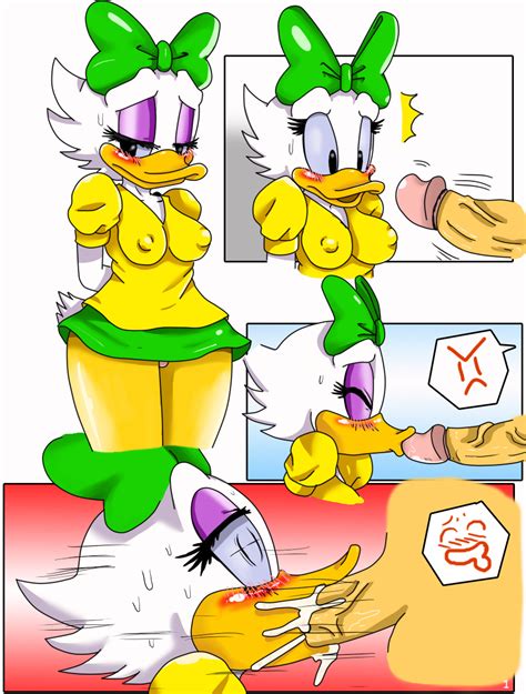 Rule 34 Anthro Avian Bird Comic Daisy Duck Disney Duck Fellatio