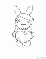Getcolorings Bunny sketch template