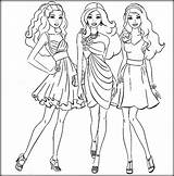 Barbie Friends Getdrawings sketch template
