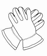 Coloring Pages Gloves Printable Color Shoes Sketch Clothes Drawing sketch template