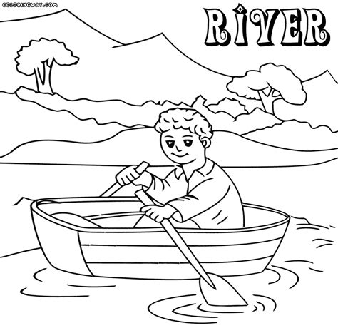 river coloring   designlooter