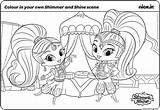 Shimmer Coloriage Mewarnai Sheets és Szinez sketch template