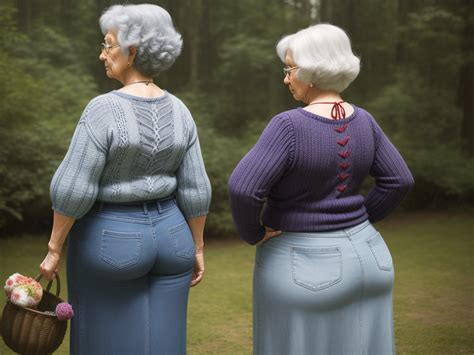 Turn Image 4k Grandma Wide Hips Big Hips Gles Knitting