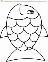 Fish Template Rainbow Pdf Outline Crafts Coloring Kids Preschool Patterns Choose Board Activities sketch template