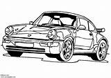 Porsche 911 Coloring Drawing Getdrawings sketch template