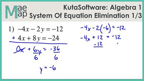 solving systems  equations  elimination worksheet answers  work