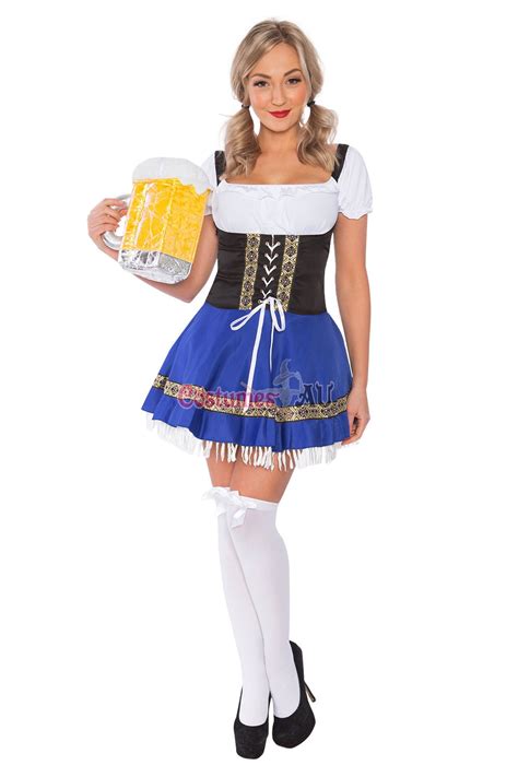 ladies oktoberfest german bavarian beer maid costume
