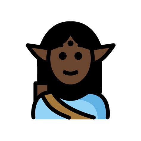 🧝🏿‍♂️ Man Elf Dark Skin Tone Emoji