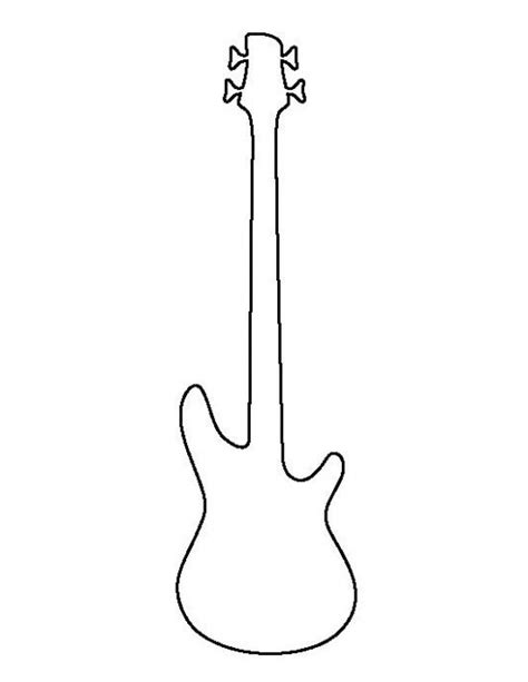template   guitar printable    experience template