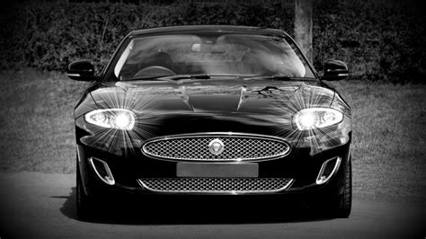 imagen de coche jaguar negro  fondo de pantalla