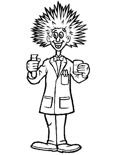 scientist people coloring pages coloring book