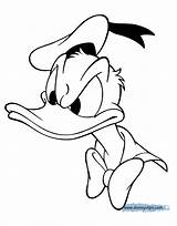 Donald Duck Coloring Pages Angry Disneyclips Funstuff sketch template