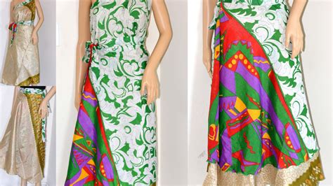 percent  sale silk sari wrap skirtwrap skirtmany ways  wear